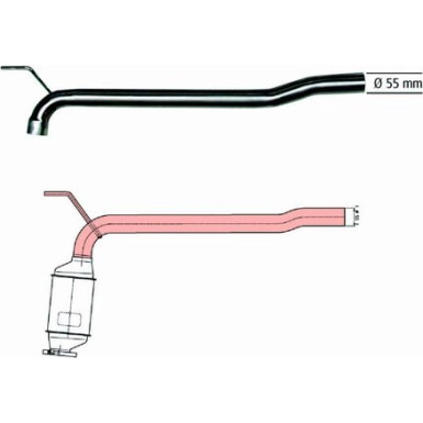 Reparaturrohr f. Katalysator 91 11 1503