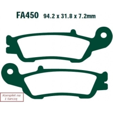 EBC Bremsklötze FA450TT EBC Bremsklötze FA450TT