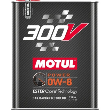 Motul 300V Power 0W-8 2 Liter 300V POWER 0W-8 110854 Motul 300V Power 0W-8 2 Liter 300V POWER 0W-8 110854