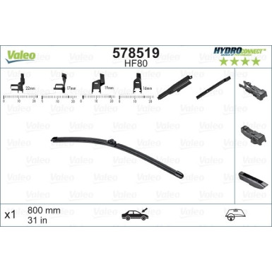 VALEO HydroConnect Front LHD 80cm 578519 VALEO HydroConnect Front LHD 80cm 578519