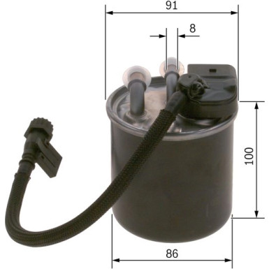 Kraftstofffilter MERCEDES F 026 402 841