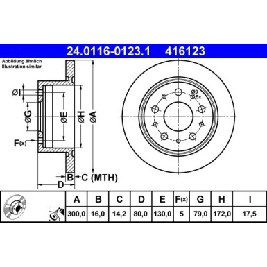 Bremsscheibe Citroen T. Jumper 2.2-3.0 Hdi 06 24.0116-0123.1 Bremsscheibe Citroen T. Jumper 2.2-3.0 Hdi 06 24.0116-0123.1