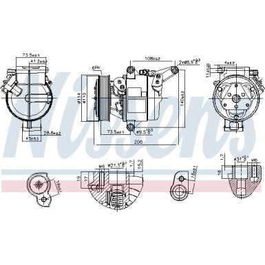 Kompressor PKW Mazda 2 1.5 VVT 15 FIRST FIT 890948 Kompressor PKW Mazda 2 1.5 VVT 15 FIRST FIT 890948