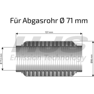 Flexrohr, Abgasanlage 83 00 8336 Flexrohr, Abgasanlage 83 00 8336