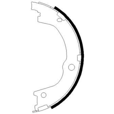 Handbremsbacken Hyundai H-1/Starex/Santa Fe 00-12 91079600