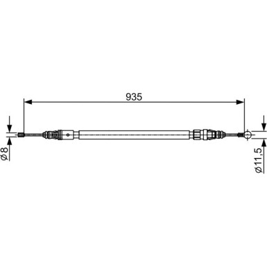 Handbremsseil li 1987482430 Handbremsseil li 1987482430
