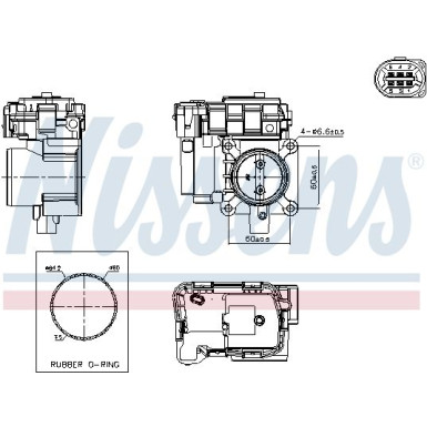 NISSENS Drosselklappenstutzen 955263 FIRST FIT NISSENS Drosselklappenstutzen 955263 FIRST FIT