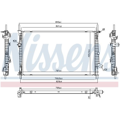 Wasserkühler PKW 606537