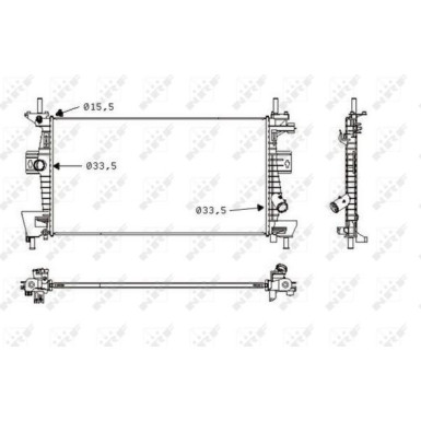 Kühler, Motorkühlung 58487 Kühler, Motorkühlung 58487