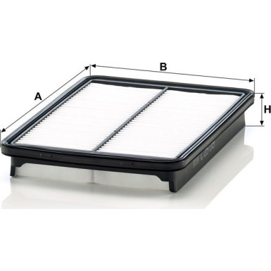 Mann & Hummel Luftfilter PKW HYUNDAI Santa Fe, KIA Sorento 12 C 29 019