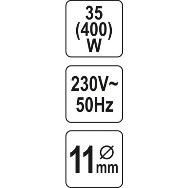 Heissklebepistole 11Mm 35(400)W YT-82401