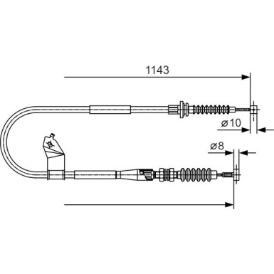 Handbremsseil li 1987482055 Handbremsseil li 1987482055