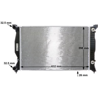 Kühler, Motorkühlung CR 484 000S