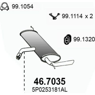 Endschalldämpfer 46.7035