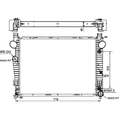 Kühler, Motorkühlung NRF53103 Kühler, Motorkühlung NRF53103