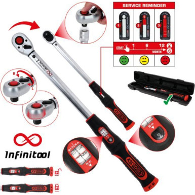 KS TOOLS KLUCZ DYNAMOMETRYCZNY Z PRZE ., 20-200 NM, 1/2 516.9042