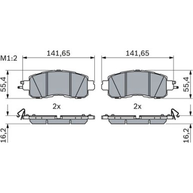 Bremsklötze NISSAN Leaf 10 0 986 424 638