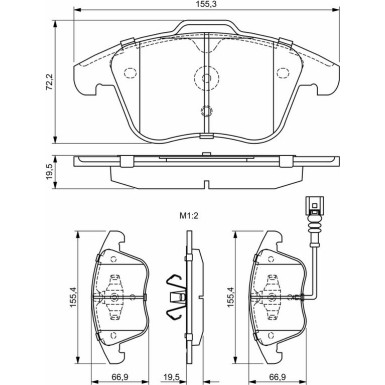 Bremsklötze AUDI,SEAT,VW 0 986 494 372 Bremsklötze AUDI,SEAT,VW 0 986 494 372