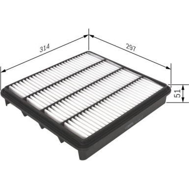 Luftfilter F 026 400 296 Luftfilter F 026 400 296