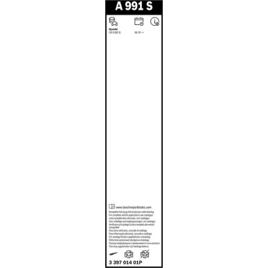 Bosch Scheibenwischer Aerotwin A991S 3 397 014 01P Bosch Scheibenwischer Aerotwin A991S 3 397 014 01P