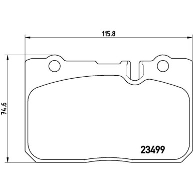 BREMBO Bremsklötze VA P 83 039 BREMBO Bremsklötze VA P 83 039