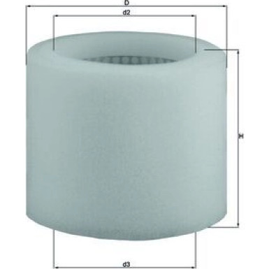 MAHLE Luftfilter LX 123 MAHLE Luftfilter LX 123