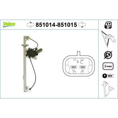 VALEO Fensterheber 851014