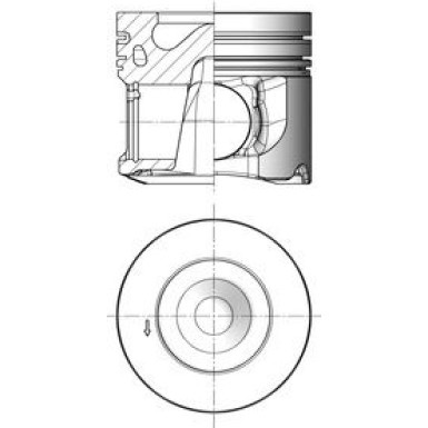KOLBENSCHMIDT Kolben 41165600 KOLBENSCHMIDT Kolben 41165600