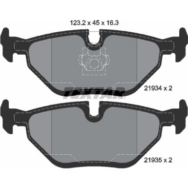 Bremsbelagsatz Saab Bd. 9-5 2193404 Bremsbelagsatz Saab Bd. 9-5 2193404