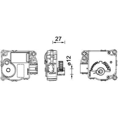 Stellelement, Mischklappe AA 59 000P Stellelement, Mischklappe AA 59 000P