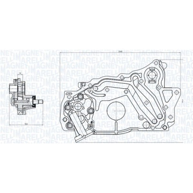 MAGNETI MARELLI Ölpumpe 351516000129 MAGNETI MARELLI Ölpumpe 351516000129