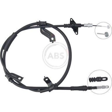 A.B.S. Handbremsseil Seilzug Festellbremse K17489 A.B.S. Handbremsseil Seilzug Festellbremse K17489