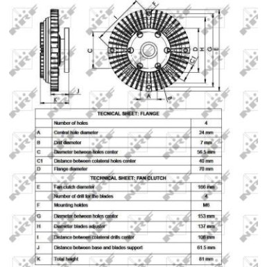 NRF Kühlerlüfterkupplung 49525 NRF Kühlerlüfterkupplung 49525
