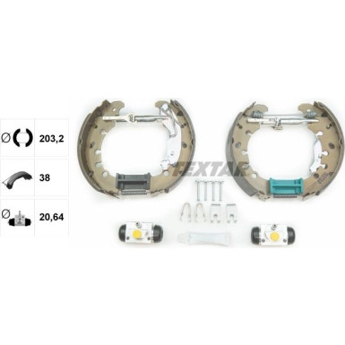 Satz Bremsbacken Fiat T. Punto / Grande Punto 2005 Shoe Kit Pro 84065301 Satz Bremsbacken Fiat T. Punto / Grande Punto 2005 Shoe Kit Pro 84065301