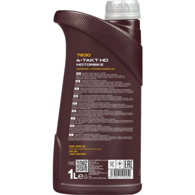 MANNOL 4-Takt Motorbike HD 20W-50 7830 1 Liter MN7830-1