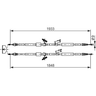 Handbremsseil 1987482280 Handbremsseil 1987482280