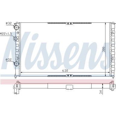 Wasserkühler PKW 65290