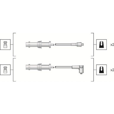 MAGNETI MARELLI Zündleitungssatz 941318111152