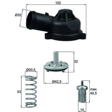 Integralthermostat mit Dichtung TI 244 83D