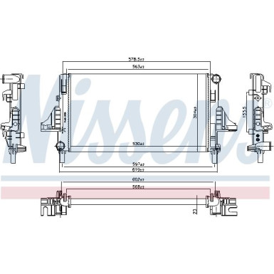 Wasserkühler PKW 66698