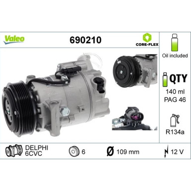 KOMPRESSOR, KLIMAANLAGE VAL690210