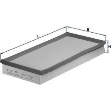 MAHLE Luftfilter LX 726 MAHLE Luftfilter LX 726