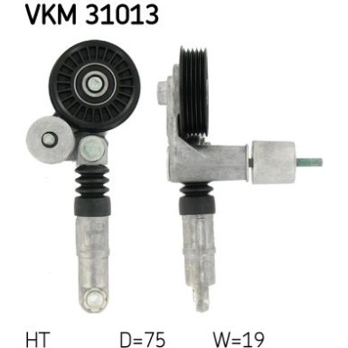 SKF Spannrolle, Keilrippenriemen VKM 31013 SKF Spannrolle, Keilrippenriemen VKM 31013