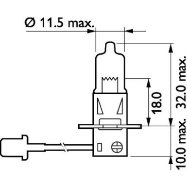 H3 24V 70W PK22s MasterLife C1 1 St. Philips 13336MLC1