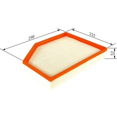Luftfilter VOLVO V40 12 F 026 400 501