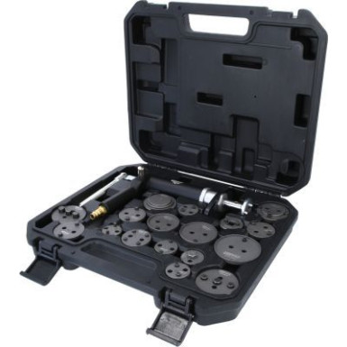 KS TOOLS Bremszylinder-Kolben-Werkzeugsatz mit Pneumatikspindel, 18-teilig 150.2000