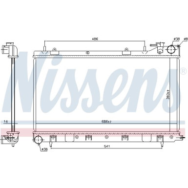 Wasserkühler PKW 64122