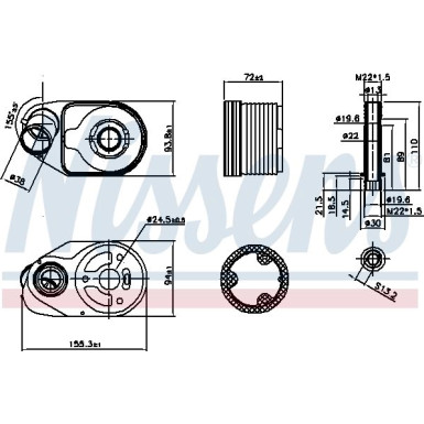 Ölkühler PKW 90796 Ölkühler PKW 90796