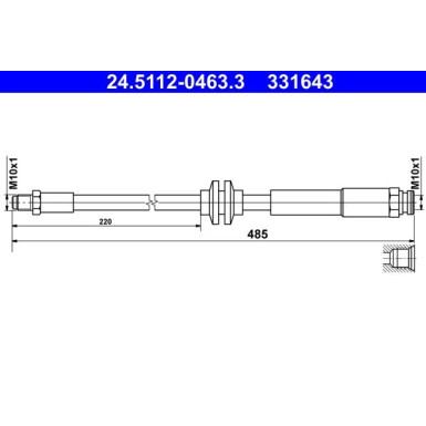 Bremsschlauch 24.5112-0463.3