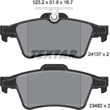 Bremsbelagsatz Opel T. Vectra C/Focus/Mazda/Volvo/Renault 2413701 Bremsbelagsatz Opel T. Vectra C/Focus/Mazda/Volvo/Renault 2413701